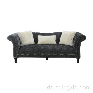 Samt Sofa Sets 3-Sitzer-Wohnzimmersofa